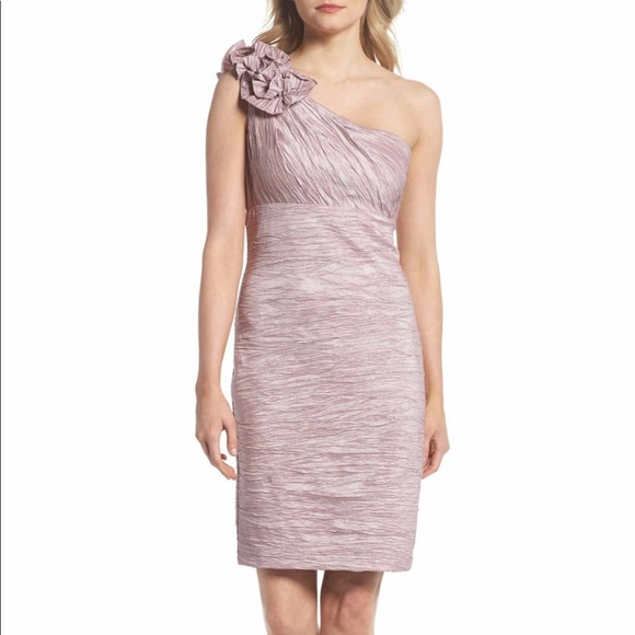 eliza j one shoulder sheath dress